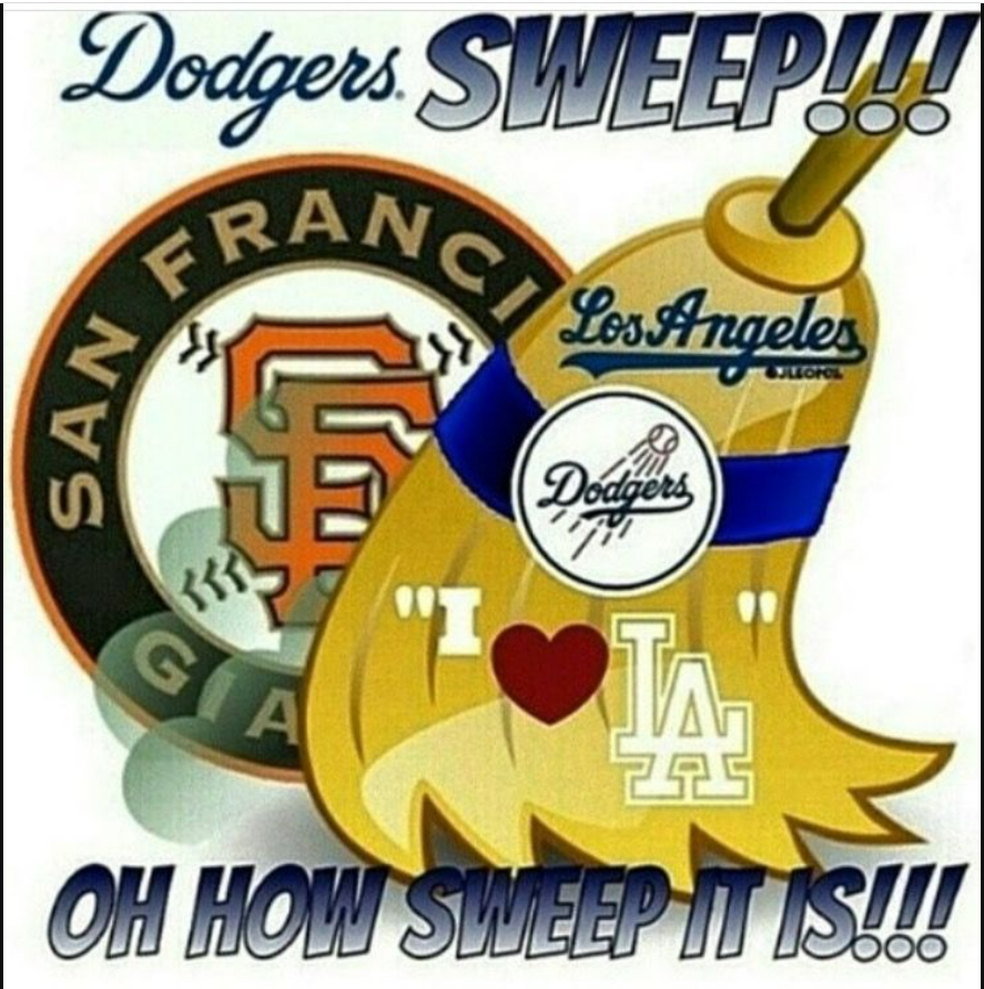 Dodgers Sweep Giants 