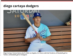 Dodgers' Diego Cartaya reveals which MLB star inspired him to