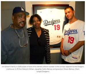 This Day In Dodgers History: Jim Gilliam Jersey Number Retired