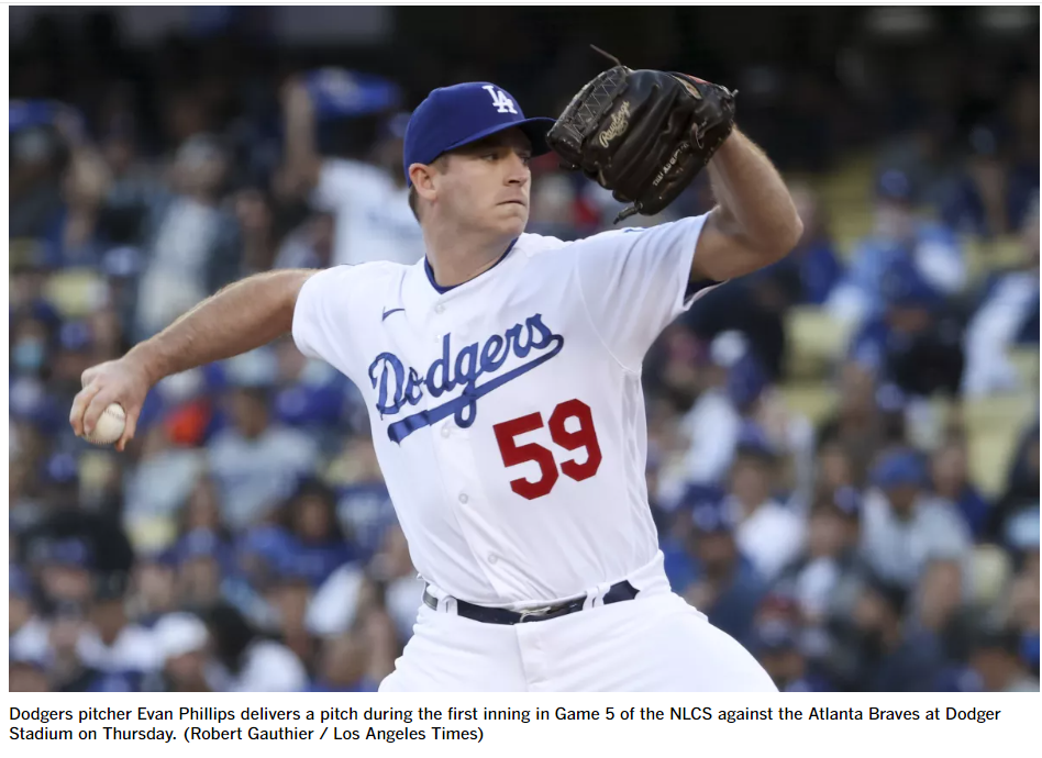 Dodgers NLCS roster: LHP Justin Bruihl, RHP Evan Phillips added to