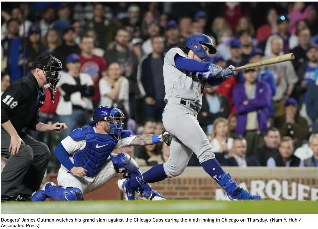 James Outman's breaking out for the Dodgers