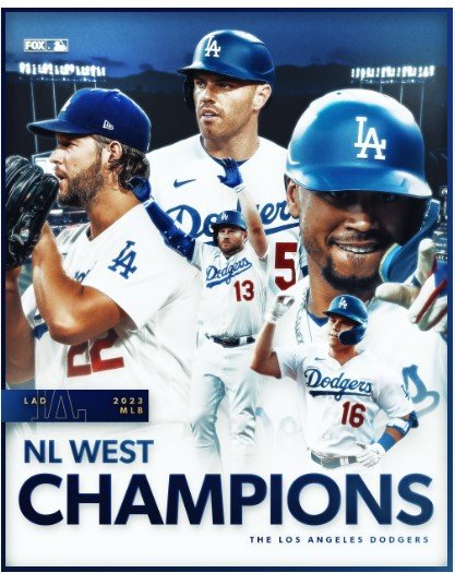 NL WEST CHAMPS! : r/Dodgers