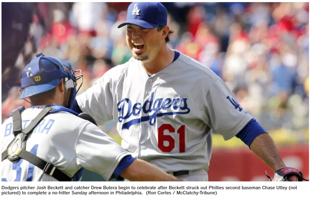 Top Ten No-Hitters in Dodger History - Dodger